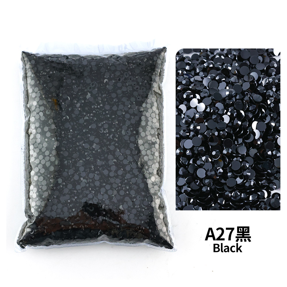 Hotfix Rhinestone Sheet - All black seriesWholesale Bulk Resin Rhinestone