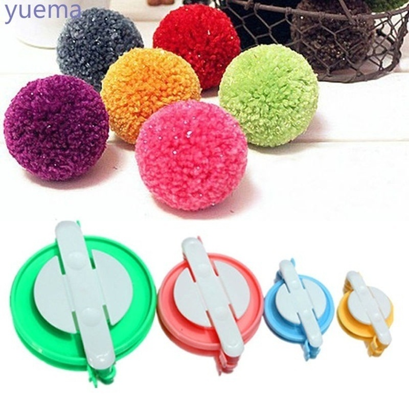 8PCS 4 Sizes Fluff Ball Weaver - огляд і ціна Pom Pom Maker Tool