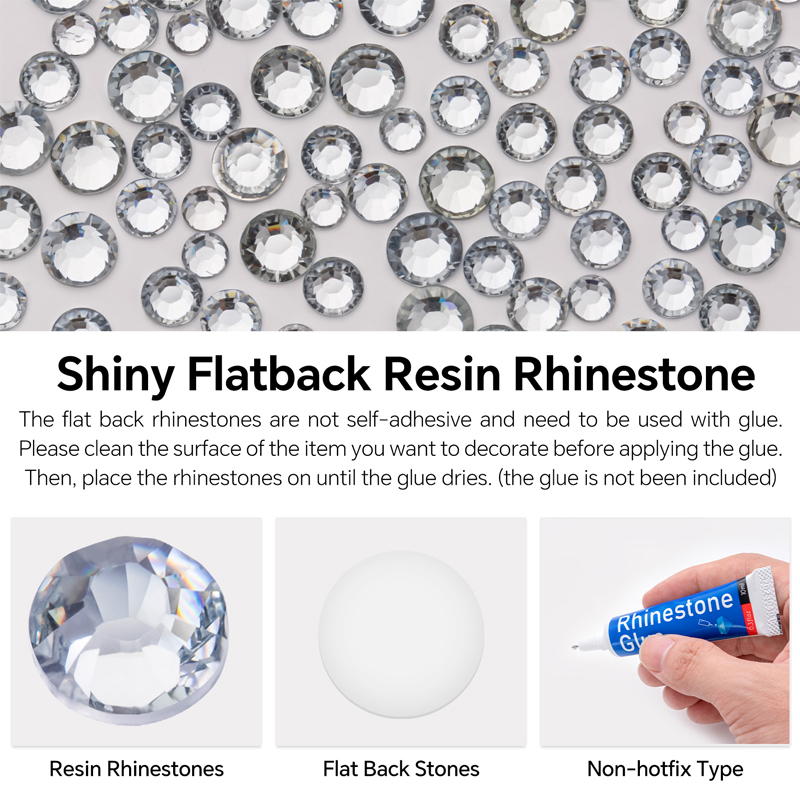 Clear 2-5mm Wholesale Package  - огляд і ціна Hotfix Rhinestone Sheet