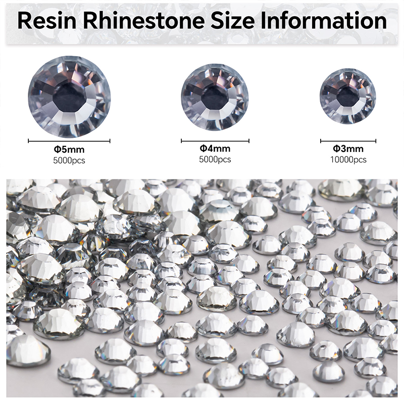 Clear 2-5mm Wholesale Package  - огляд і ціна Hotfix Rhinestone Sheet