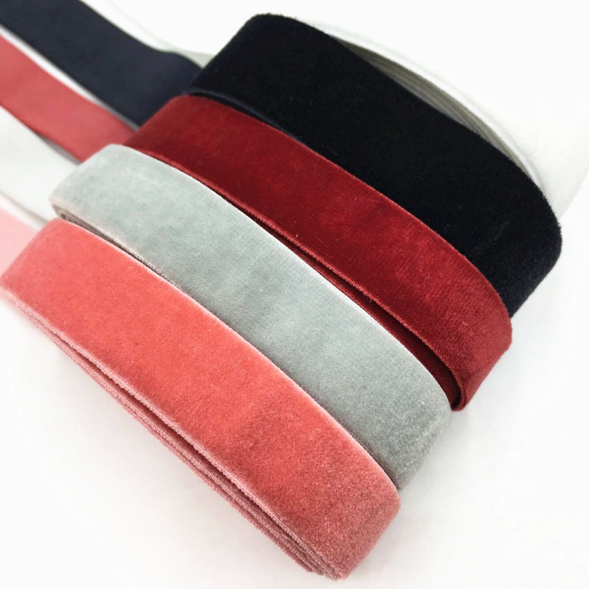15mm 5Yards Velvet Elastic Ban - огляд і ціна Velvet Ribbon Roll