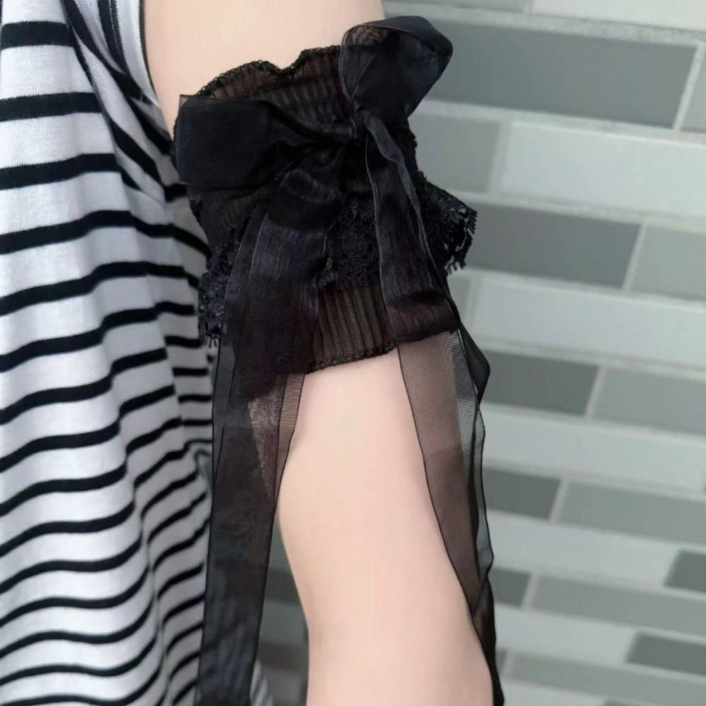 Fashion Lace Lolita Arm Sleeve - огляд і ціна Elastic Lace Trim