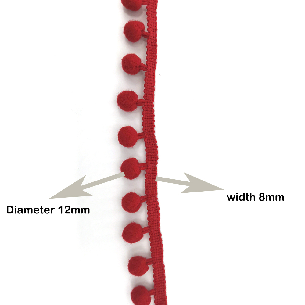 1-5yard Pom pom Fringe Lace Ri - огляд і ціна Fringe Ribbon Sewing