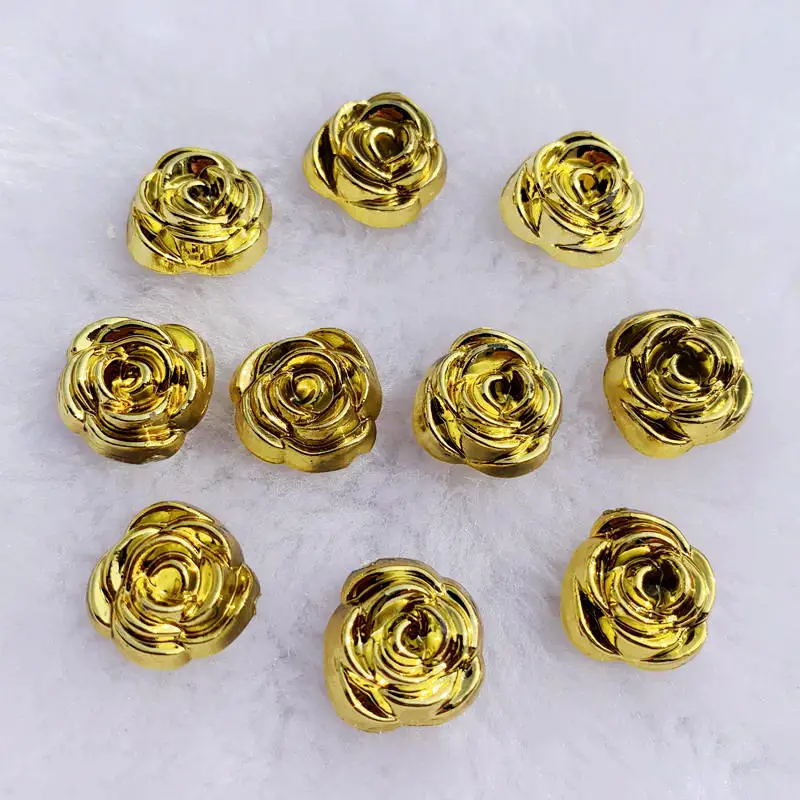 40pcs 14mm Gold Rose Flowers R - огляд і ціна Embellishment Glue Craft