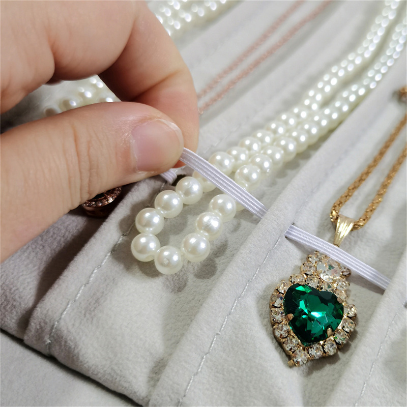 New Necklace Storage Roll Bag  - огляд і ціна Velvet Ribbon Roll