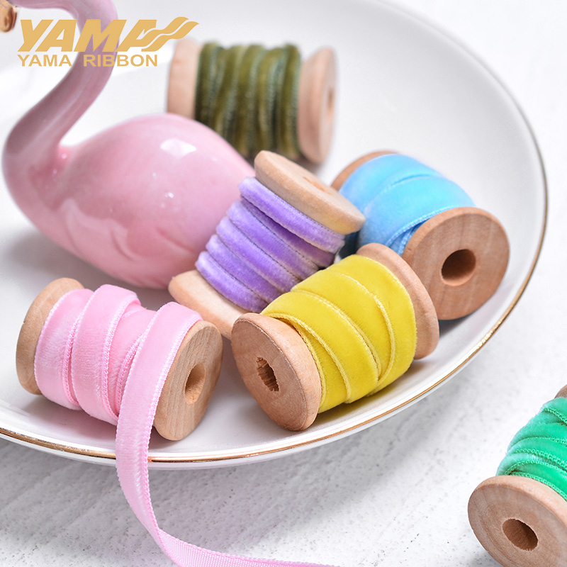 YAMA-Monochrome Velvet Ribbon, - огляд і ціна Velvet Ribbon Roll