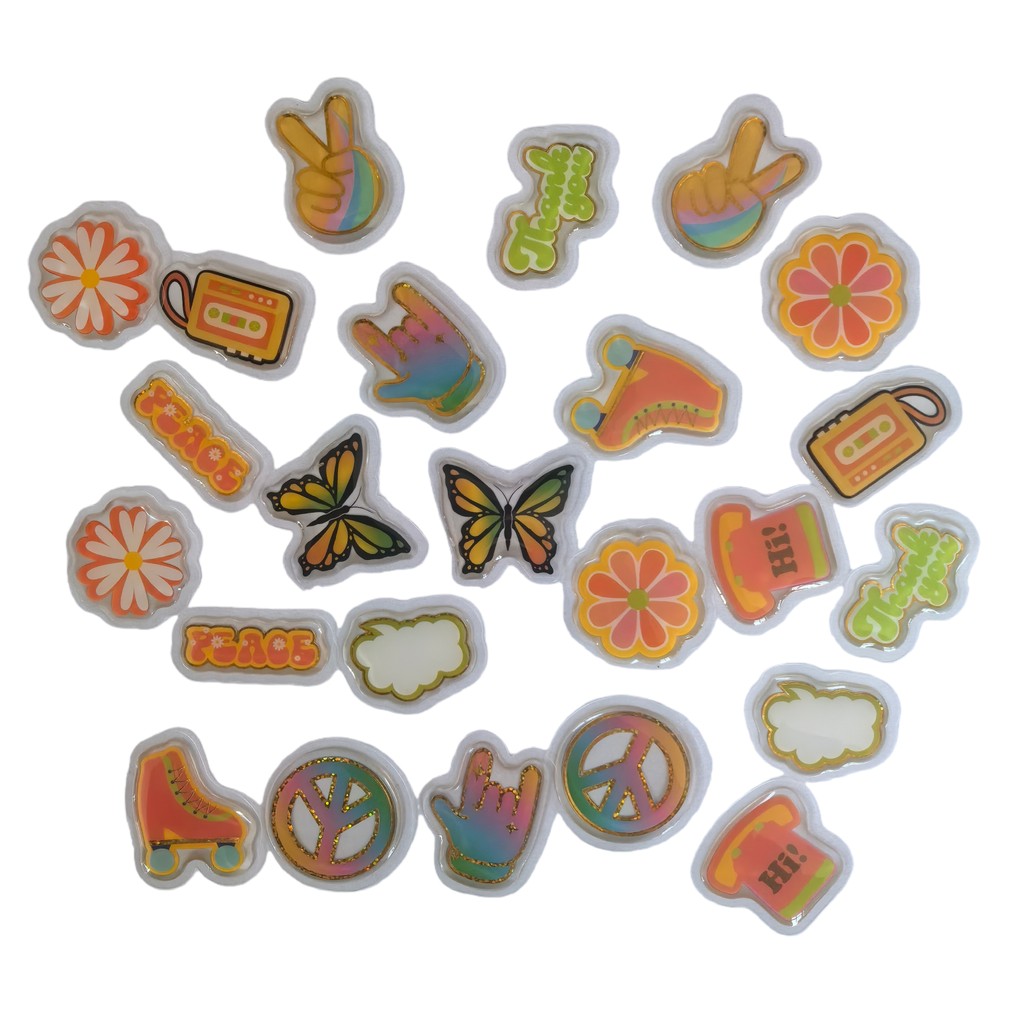 45 Pcs Adorable Epoxy Stickers - огляд і ціна Craft Embellishment World