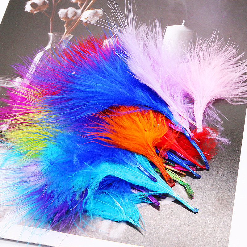8-12cm Colored Plumas Natural  - огляд і ціна Feather Trim Marabou