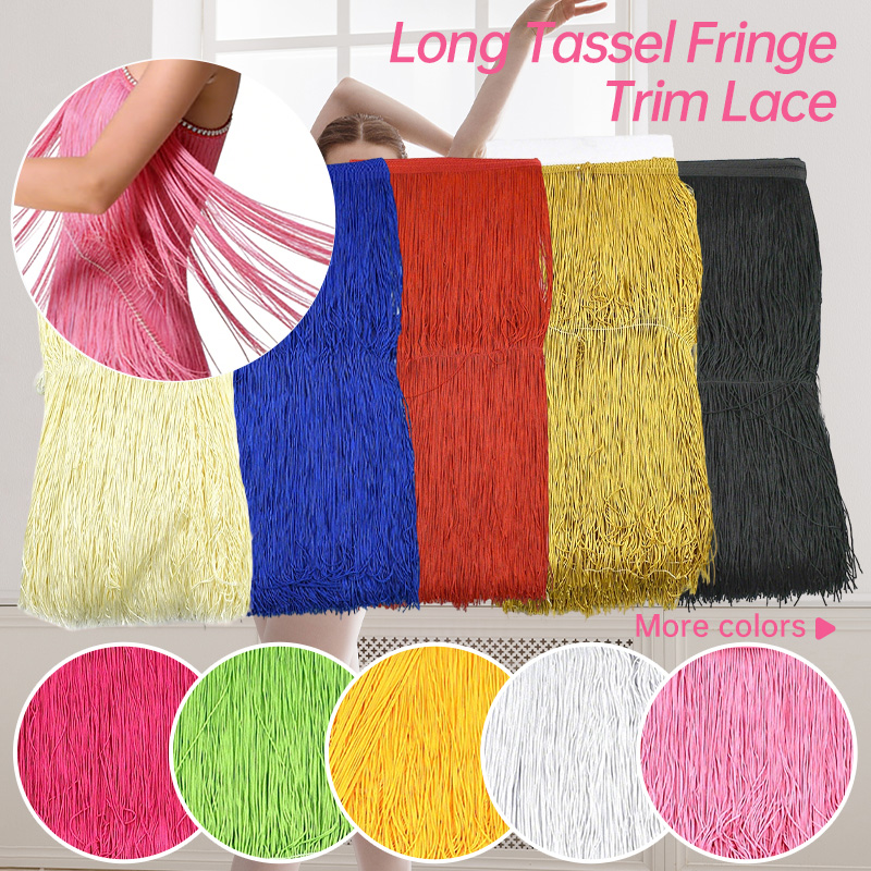 2/5Meters 50cm Long Fringes Ta - огляд і ціна Fringe Ribbon Sewing